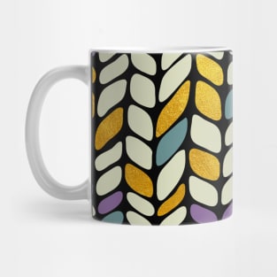 Gold vegetable pattern Mug